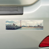 Coney Island Beach Panorama Bumpersticker (Op auto)