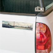 Coney Island Beach Panorama Bumpersticker (Op Truck)