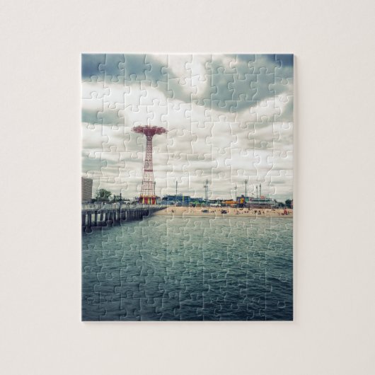 Coney Island Beach Panorama Legpuzzel (Verticaal)