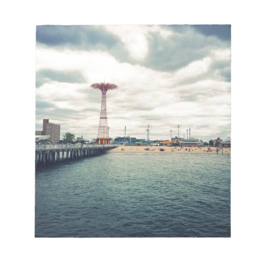 Coney Island Beach Panorama Notitieblok (Voorkant)