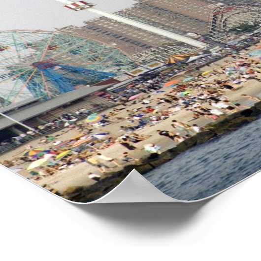 Coney Island Beach Poster (Hoek)