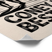 Coney Island Best Summer Silhouette Kunst Poster (Hoek)