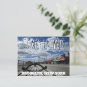Coney Island, Boardwalk Briefkaart (Staand voorkant)