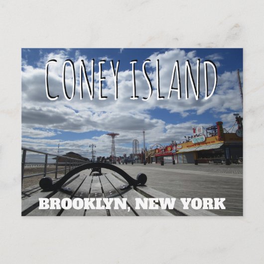 Coney Island, Boardwalk Briefkaart (Voorkant)