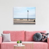 Coney Island Boardwalk in de winter Canvas Afdruk (Insitu (Woonkamer))