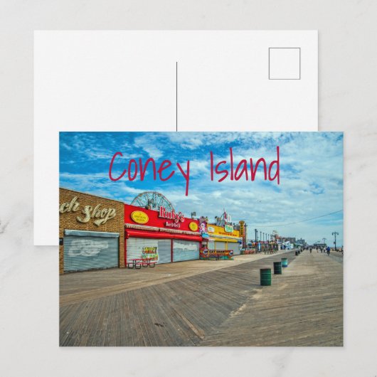 Coney Island Briefkaart (Voorkant / Achterkant)
