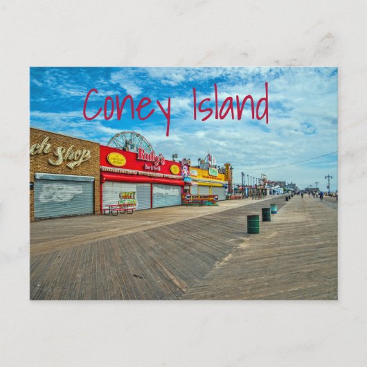 Coney Island Briefkaart (Voorkant)