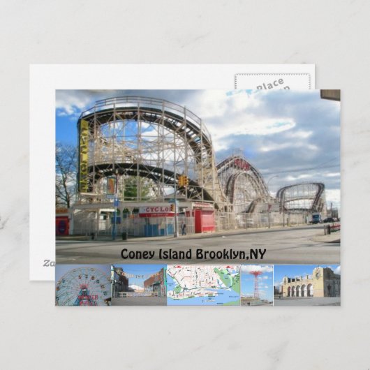 Coney Island Briefkaart (Voorkant / Achterkant)