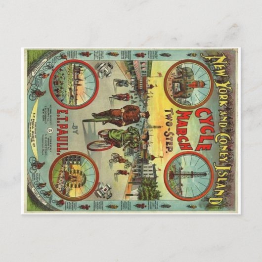 Coney Island  Briefkaart (Voorkant)