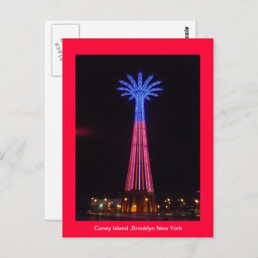 Coney Island Briefkaart (Voorkant / Achterkant)
