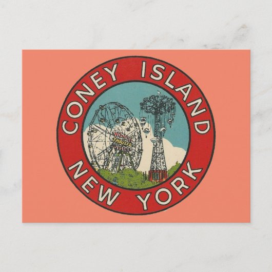Coney Island, Briefkaart van New York (Voorkant)