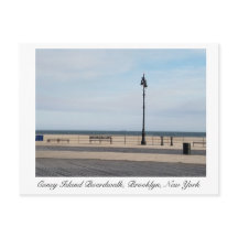 Coney Island Brooklyn Boardwalk in de Winter