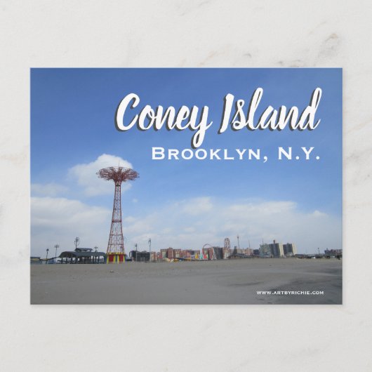 Coney Island, Brooklyn N.Y. Briefkaart (Voorkant)
