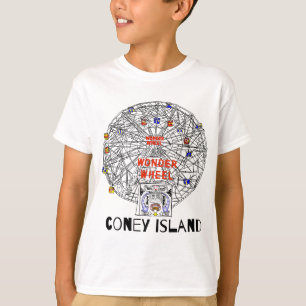 Coney Island Brooklyn New York City Ferris Wheel T-shirt