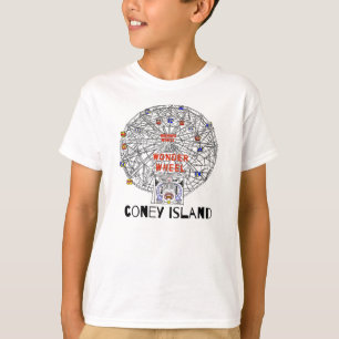 Coney Island Brooklyn New York City Ferris Wheel T-shirt