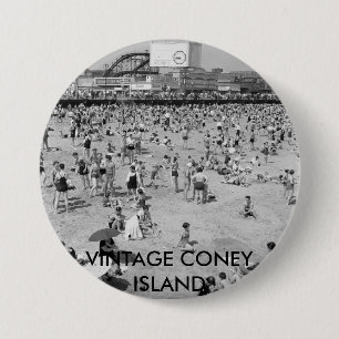  CONEY ISLAND-BUTTON RONDE BUTTON 7,6 CM