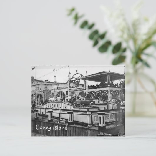 Coney Island Cake Walk Briefkaart  Afbeelding (Staand voorkant)