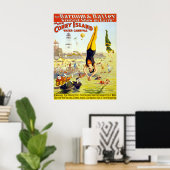  Coney Island Circus Water Carnaval Poster (Thuiskantoor)