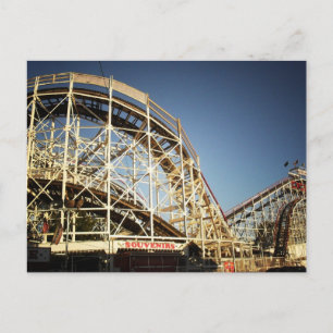 Coney Island Cyclone Roller Onderzetter, Brooklyn Briefkaart