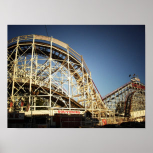 Coney Island Cyclone Roller Onderzetter, Small Poster