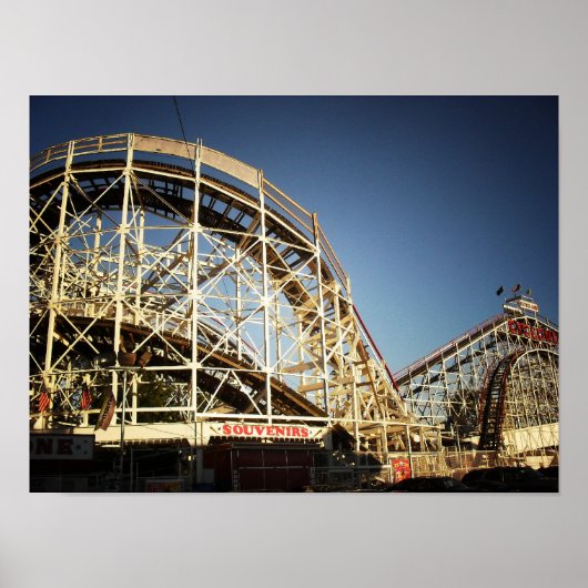Coney Island Cyclone Roller Onderzetter, Small Poster (Voorkant)