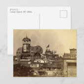 Coney Island, Elephant Colossus,  Uitzicht Briefkaart (Voorkant / Achterkant)