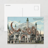 Coney Island, Entrance to Luna Park, Vintage Briefkaart (Voorkant / Achterkant)