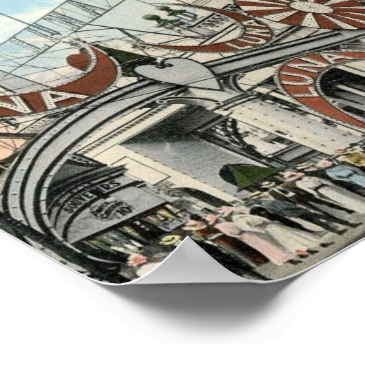Coney Island, entree,  geïnspireerd Poster (Hoek)