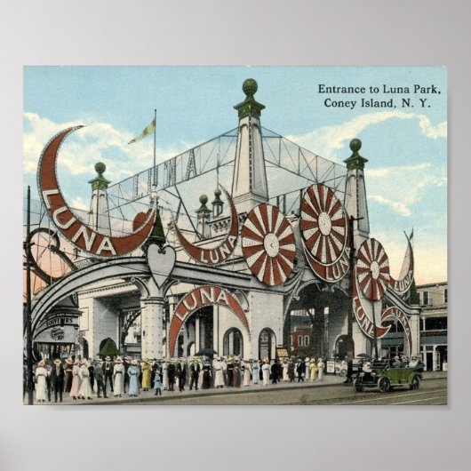 Coney Island, entree, geïnspireerd Poster (Voorkant)