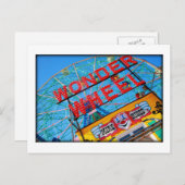 Coney Island Ferris Wheel Briefkaart (Voorkant / Achterkant)