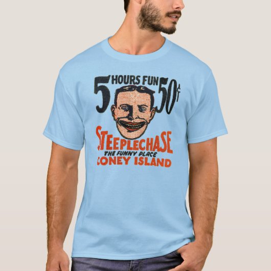  Coney Island Funny Face Design T-shirt (Voorkant)