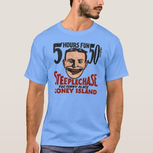  Coney Island Funny Face Design T-shirt (Voorkant)