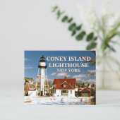 Coney Island Lighthouse, New York Briefkaart (Staand voorkant)