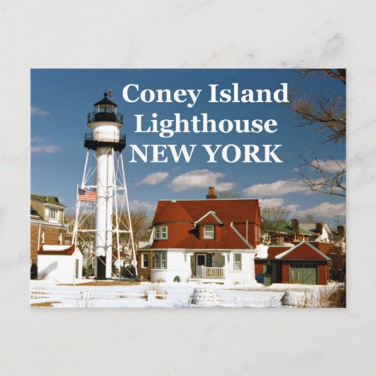 Coney Island Lighthouse, New York Briefkaart (Voorkant)