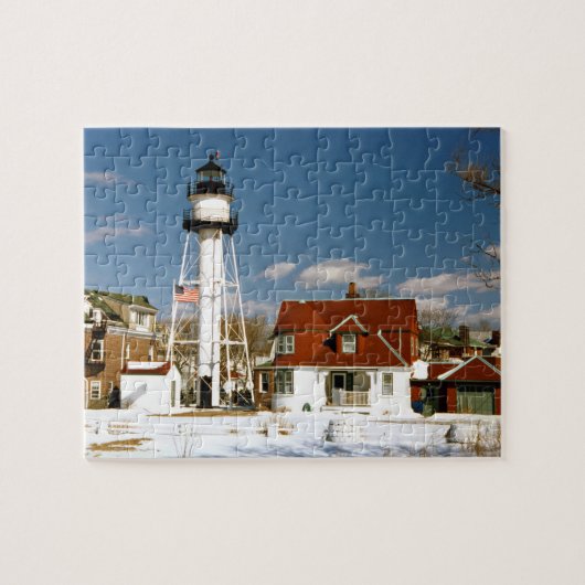 Coney Island Lighthouse, New York Legpuzzel (Horizontaal)
