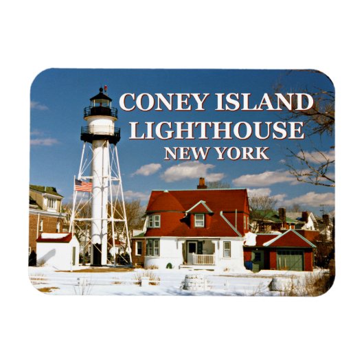 Coney Island Lighthouse, New York Magneet (Horizontaal)