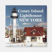 Coney Island Lighthouse, New York Magnet (Voorkant)