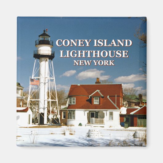 Coney Island Lighthouse, New York Magnet (Voorkant)