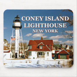 Coney Island Lighthouse, New York Mousepad Muismat