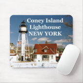 Coney Island Lighthouse, New York Mousepad Muismat (Met muis)