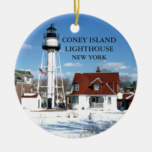 Coney Island Lighthouse, New York Ornament (Voorkant)