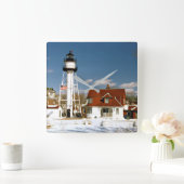 Coney Island Lighthouse, New York Vierkante Klok (Huis)