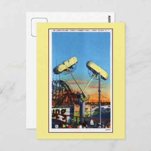 Coney Island loop-o-lane Briefkaart (Voorkant / Achterkant)