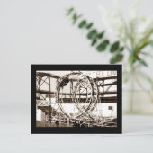 Coney Island Loop the Loop Roller Onderzetter Brie Briefkaart (Staand voorkant)