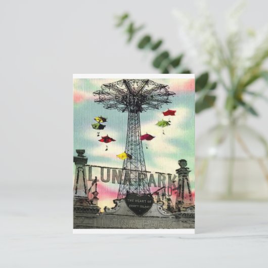 Coney Island Luna Park Amusement park Brooklyn Briefkaart (Staand voorkant)