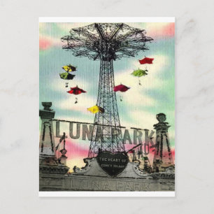 Coney Island Luna Park Amusement park Brooklyn Briefkaart