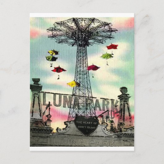 Coney Island Luna Park Amusement park Brooklyn Briefkaart (Voorkant)