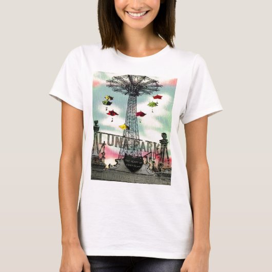 Coney Island Luna Park Amusement park Brooklyn T-shirt (Voorkant)