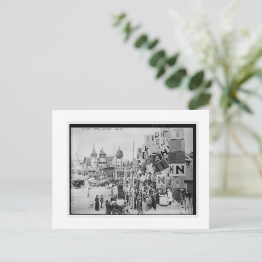  Coney Island, Luna Park Briefkaart (Staand voorkant)