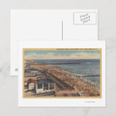 Coney Island, New York - Boardwalk, Beach Briefkaart (Voorkant / Achterkant)